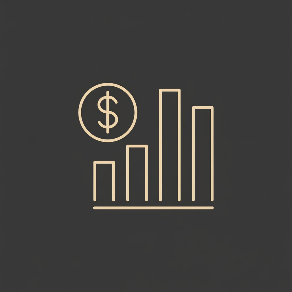 Money graph icon